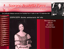 Tablet Screenshot of nicolettapanni.it